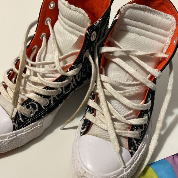 Converse All-Stars UNT1TL3D High Not A Chuck - White/Black/Orange - Picture 8 of 8